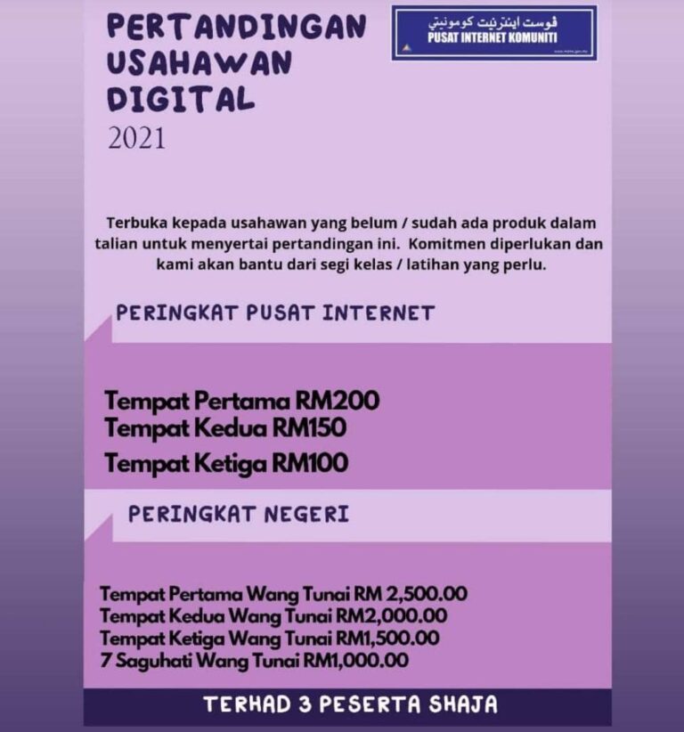 PERTANDINGAN USAHAWAN DALAM TALIAN 2021